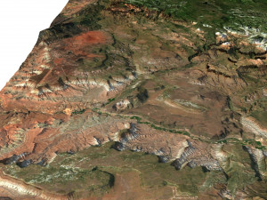 Zion National Park 3D Map 3D Модель