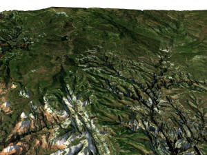 Zion National Park 3D Map 3D Модель