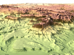 Zion National Park 3D Map 3D Модель