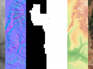 Zion National Park 3D Map 3D Модель