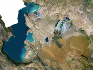 Asia Terrain 3D Map 3D Model
