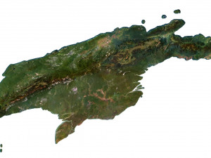 Asia Terrain 3D Map 3D Model