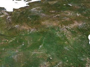 Asia Terrain 3D Map 3D Model