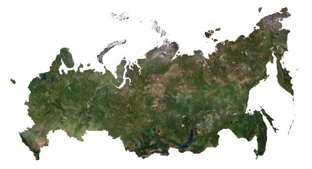 Russian Federation Terrain 3D Map 3D Model .c4d .max .obj .3ds .fbx .stl .blend 