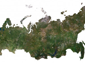 Russian Federation Terrain 3D Map 3D Model