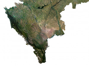 Russian Federation Terrain 3D Map 3D Model