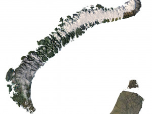 Russian Federation Terrain 3D Map 3D Model