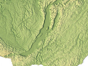 Russian Federation Terrain 3D Map 3D Model