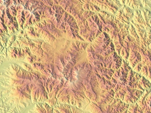 Romania Terrain 3D Map 3D Model