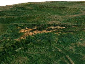 Romania Terrain 3D Map 3D Model