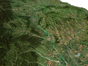 Romania Terrain 3D Map 3D Model