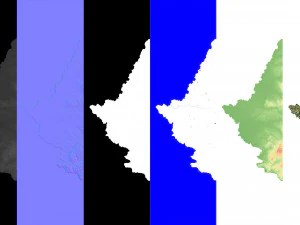 Romania Terrain 3D Map 3D Model