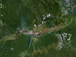 South America Terrain 3D Map 3D Model