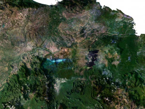 South America Terrain 3D Map 3D Model