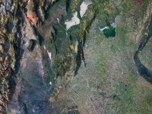 South America Terrain 3D Map 3D Model
