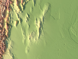 South America Terrain 3D Map 3D 模型