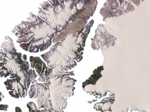 North America Terrain 3D Map Modello 3D