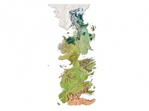 Westeros Map Terrain Modelo 3D