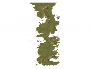Westeros Map Terrain 3D Модель