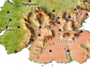 Westeros Map Terrain 3D Model