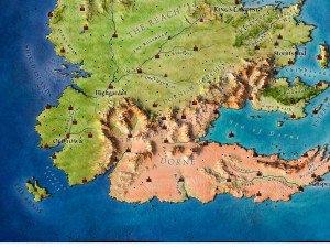 Westeros Map Terrain 3D Модель