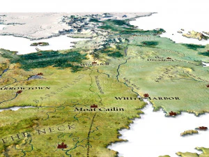 Westeros Map Terrain 3D Model