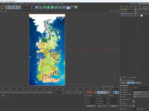 Westeros Map Terrain 3D Model