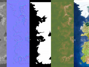 Westeros Map Terrain 3D Модель