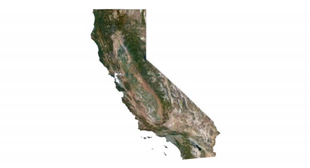 California State Terrain 3D Map Modelo 3D .c4d .max .obj .3ds .fbx .stl .blend 
