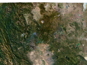 California State Terrain 3D Map 3D Model