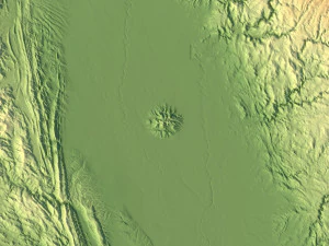 California State Terrain 3D Map 3D Model