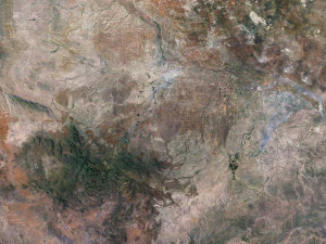 Texas State Terrain 3D Map 3D Model