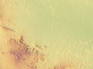 Texas State Terrain 3D Map 3D Model