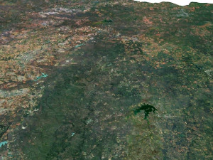 Texas State Terrain 3D Map 3D Model