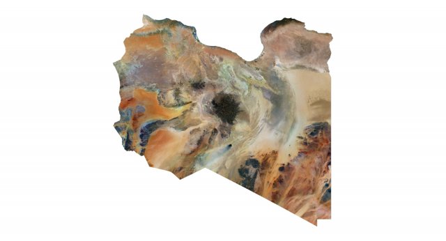 Libya Terrain 3D Map 3D Model .c4d .max .obj .3ds .fbx .stl .blend 