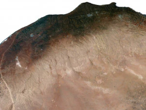 लीबिया भू-भाग 3डी मानचित्र 3D मॉडल