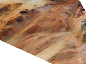 लीबिया भू-भाग 3डी मानचित्र 3D मॉडल