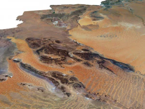 Algeria Terrain 3D Map 3D Model