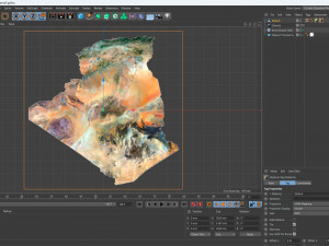 Algeria Terrain 3D Map 3D मॉडल