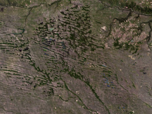 Nebraska State Terrain 3D Map 3D Модель