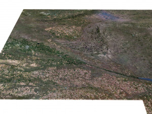 Nebraska State Terrain 3D Map 3D Модель