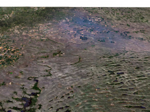 Nebraska State Terrain 3D Map 3D Модель