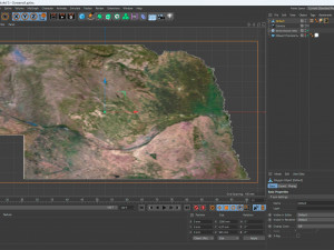 Nebraska State Terrain 3D Map 3D Модель