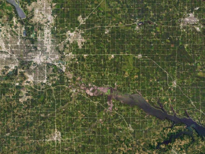 Iowa State Terrain 3D Map 3D Model