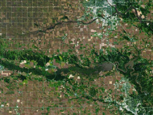 Iowa State Terrain 3D Map 3D Model