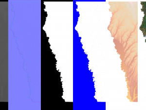 Iowa State Terrain 3D Map Modelo 3D