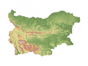 Bulgaria Terrain 3D Map Modelo 3D