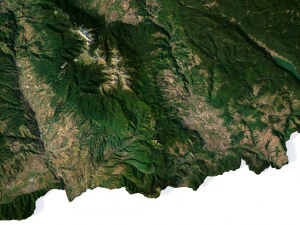 Bulgaria Terrain 3D Map 3D Model