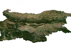Bulgaria Terrain 3D Map Modelo 3D
