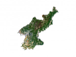 North Korea 3D Map Modelo 3D